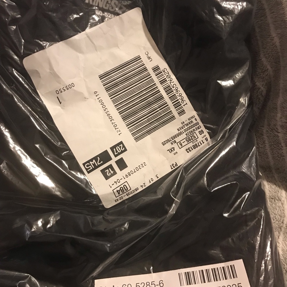 KingSize Men's Black Pocket T-Shirt. Brand New in Package. 4XLT - Picture 2 of 2